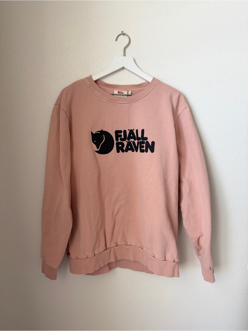 Fjallraven Pink Logo Crewneck Sweatshirt Men’s XL